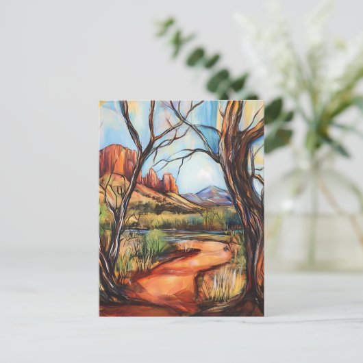 Arizona Geschilderd landschap Briefkaart (Staand voorkant)