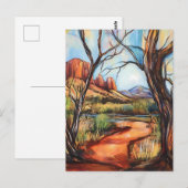 Arizona Geschilderd landschap Briefkaart (Voorkant / Achterkant)