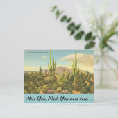 Arizona, Giant Cactus Briefkaart (Staand voorkant)