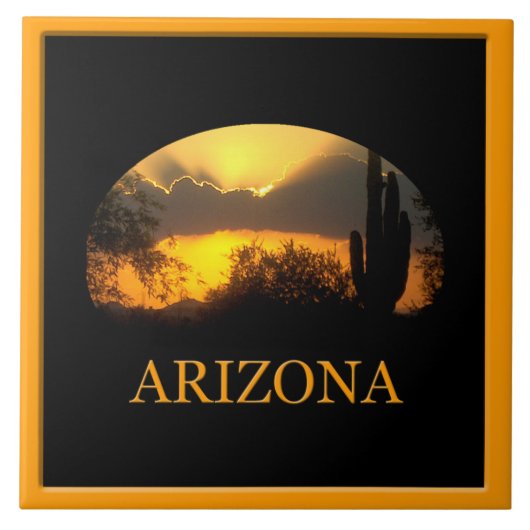 Arizona Gold Sunset Tile Tegeltje (Voorkant)