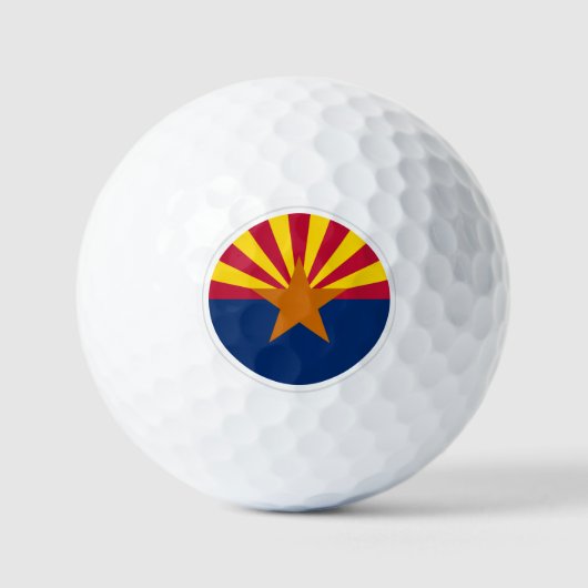 Arizona Golf Balls, staatsvlag/patriotten Golfballen (Voorkant)