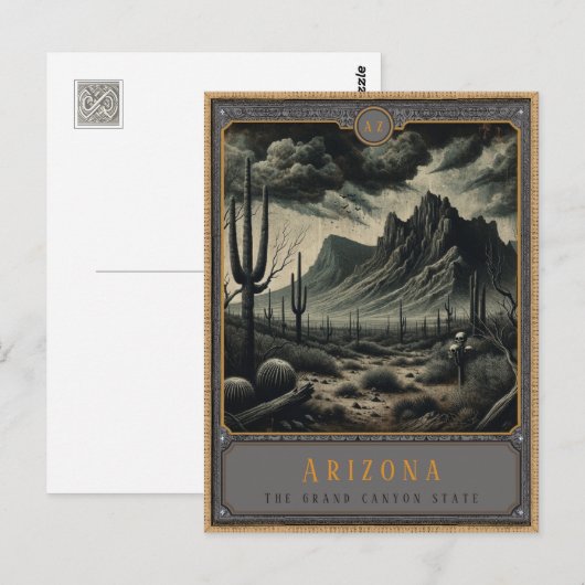 Arizona | Gotische kunst Briefkaart (Voorkant / Achterkant)