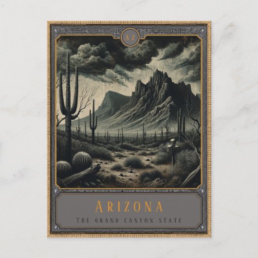 Arizona | Gotische kunst Briefkaart (Voorkant)