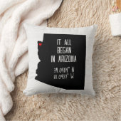 Arizona GPS-coördinaten met hart Kussen (Deken)