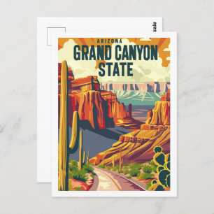 Arizona Grand Canyon  beroemde reisplaats Briefkaart