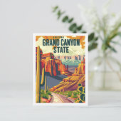 Arizona Grand Canyon  beroemde reisplaats Briefkaart (Staand voorkant)