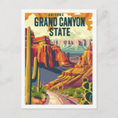 Arizona Grand Canyon  beroemde reisplaats Briefkaart (Voorkant)