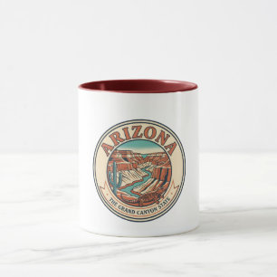 Arizona Grand Canyon Droomlandschap Nouveau Kunst Mok