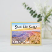 Arizona Grand Canyon Save the Date Briefkaart (Staand voorkant)