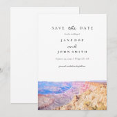 Arizona Grand Canyon slaat de datum op Save The Date (Voorkant / Achterkant)