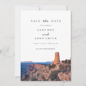 Arizona Grand Canyon slaat de datum op Save The Date (Voorkant)