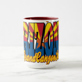 Arizona Grand Canyon Staat Getegeld Overdwars Mok (Midden)