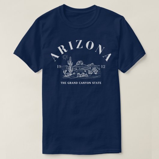 Arizona Grand Canyon staat op Dark T-shirt (Design voorkant)