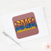 Arizona Grand Canyon State Vierkante Sticker (Envelop)