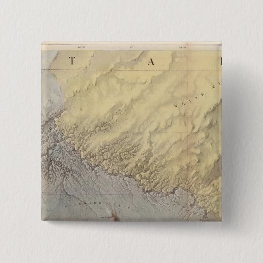 Arizona Grand Canyon Vierkante Button 5,1 Cm (Voorkant)