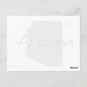 Arizona  grijze alkboard zwarte naam briefkaart (Achterkant)