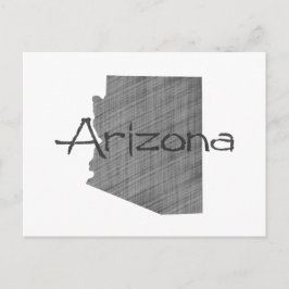 Arizona grijze alkboard zwarte naam briefkaart