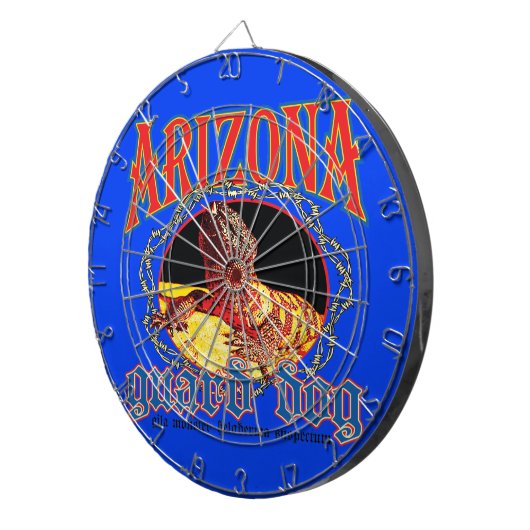 Arizona Guard Dog Lizard Dartbord (Voorkant Rechts)