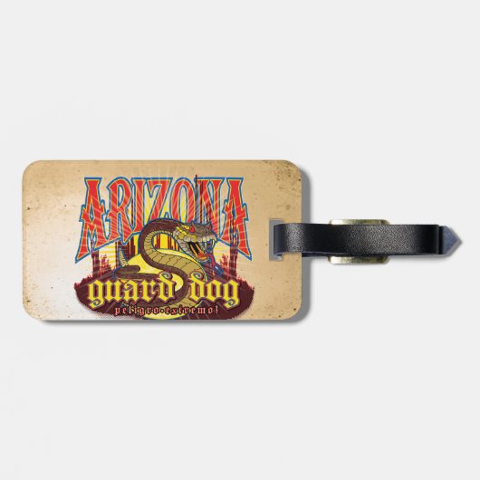 Arizona Guard Dog Snake Bagagelabel (Achterkant horizontaal)