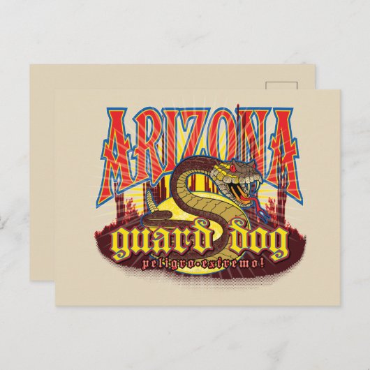 Arizona Guard Dog Snake Briefkaart (Voorkant / Achterkant)