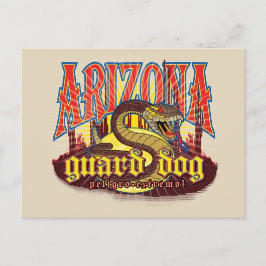 Arizona Guard Dog Snake Briefkaart (Voorkant)