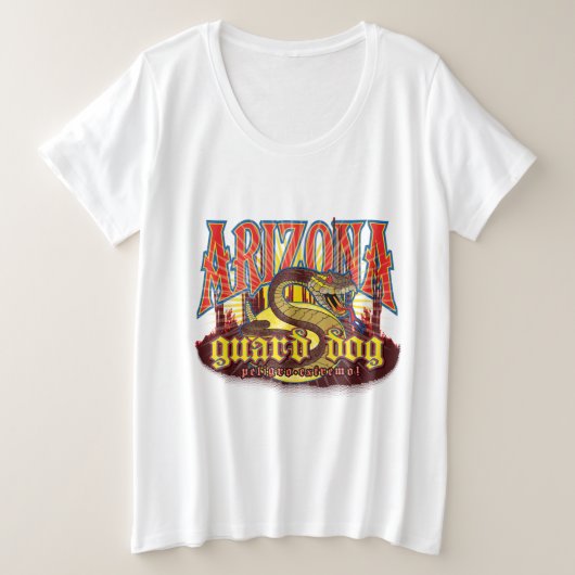 Arizona Guard Dog Snake Grote Maat T-shirt (Design voorkant)