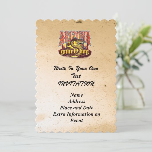 Arizona Guard Dog Snake Kaart (Staand voorkant)