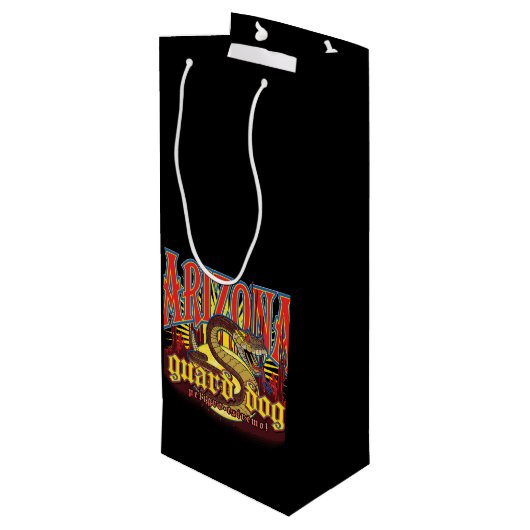 Arizona Guard Dog Snake Wijn Cadeautas (Achterkant Gekanteld)