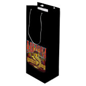 Arizona Guard Dog Snake Wijn Cadeautas (Voorkant Gekanteld)