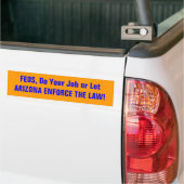 ARIZONA HANDHAVEN DE WET BUMPERSTICKER (Op Truck)