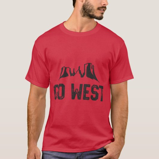 Arizona Hiking Shirt Go West American Vacation Red (Voorkant)