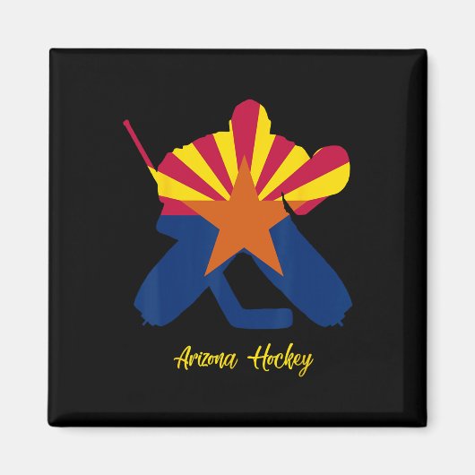 Arizona Hockey Doelman Magneet (Voorkant)