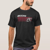 Arizona Hockey Retro Throwback Style T-shirt (Voorkant)