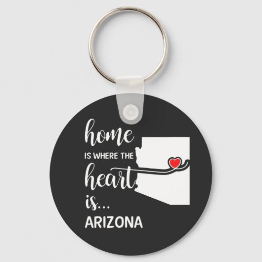 Arizona home is waar het hart ligt sleutelhanger (Voorkant)