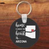 Arizona home is waar het hart ligt sleutelhanger (Voorkant)