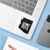 Arizona Home Zwart-wit Sticker (Laptop met iPhone)
