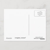 Arizona Horned Sidewinder Rattlesnake Briefkaart (Achterkant)