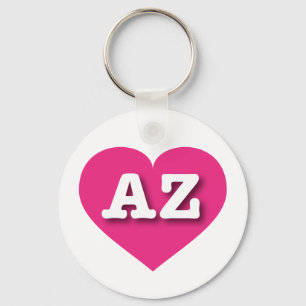 Arizona Hot Pink Heart - Ik hou van AZ Sleutelhanger
