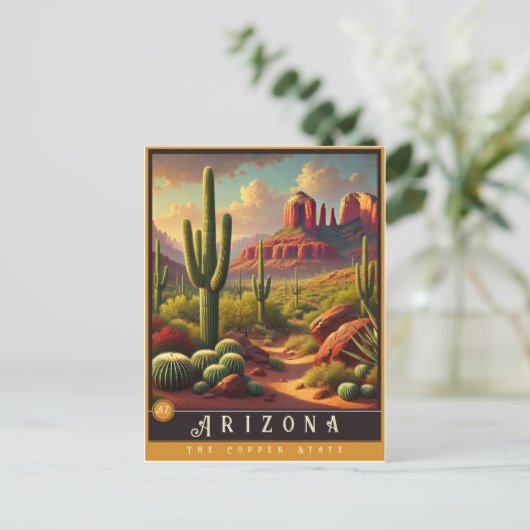 Arizona | hyperrealistisch Briefkaart (Staand voorkant)