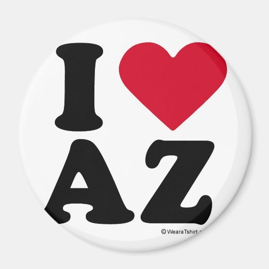 ARIZONA - IK HOU VAN AZ - IK HOU VAN ARIZONA MAGNEET (Voorkant)