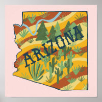 Arizona Illustrated Map