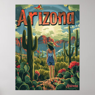 Arizona Illustratie Poster