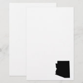 Arizona in Black Briefpapier (Voorkant / Achterkant)