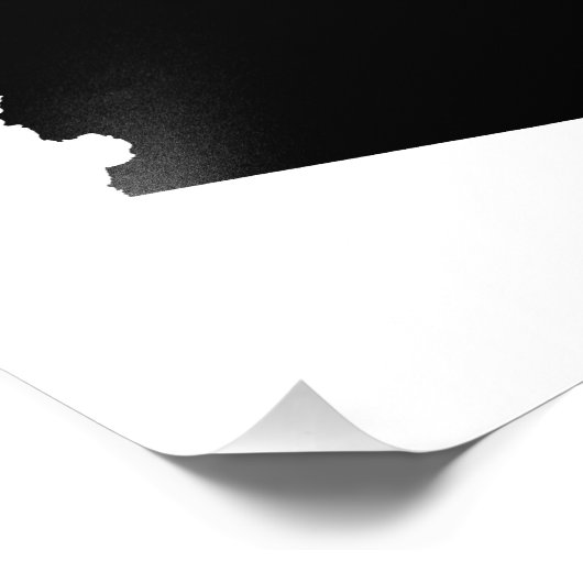 Arizona in Black Foto Afdruk (Hoek)