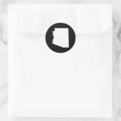 Arizona in het wit ronde sticker (Tas)