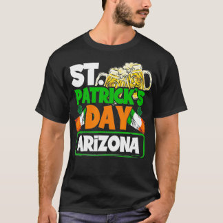 Arizona Irish Flag Gift Saint Patricks Day Mannen  T-shirt
