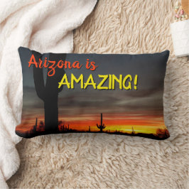"Arizona is geweldig!" Sunset Sonoran Desert Cactu Kussen