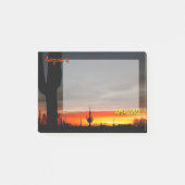 "Arizona is geweldig!" Sunset Sonoran Desert Cactu Post-it® Notes (Voorkant)