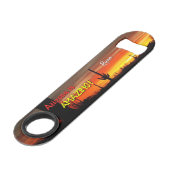 "Arizona is geweldig!" Sunset Sonoran Desert Cactu Speed Flessenopener (Voorkant Gekanteld)
