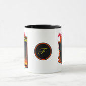 Arizona is het Amazing Sunset Cactus AZ Map Outlin Mok (Midden)